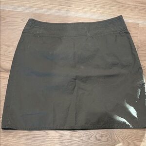LOFT Olive Mini Skirt